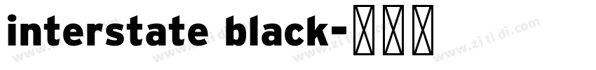 interstate black字体转换 interstate black字体转换